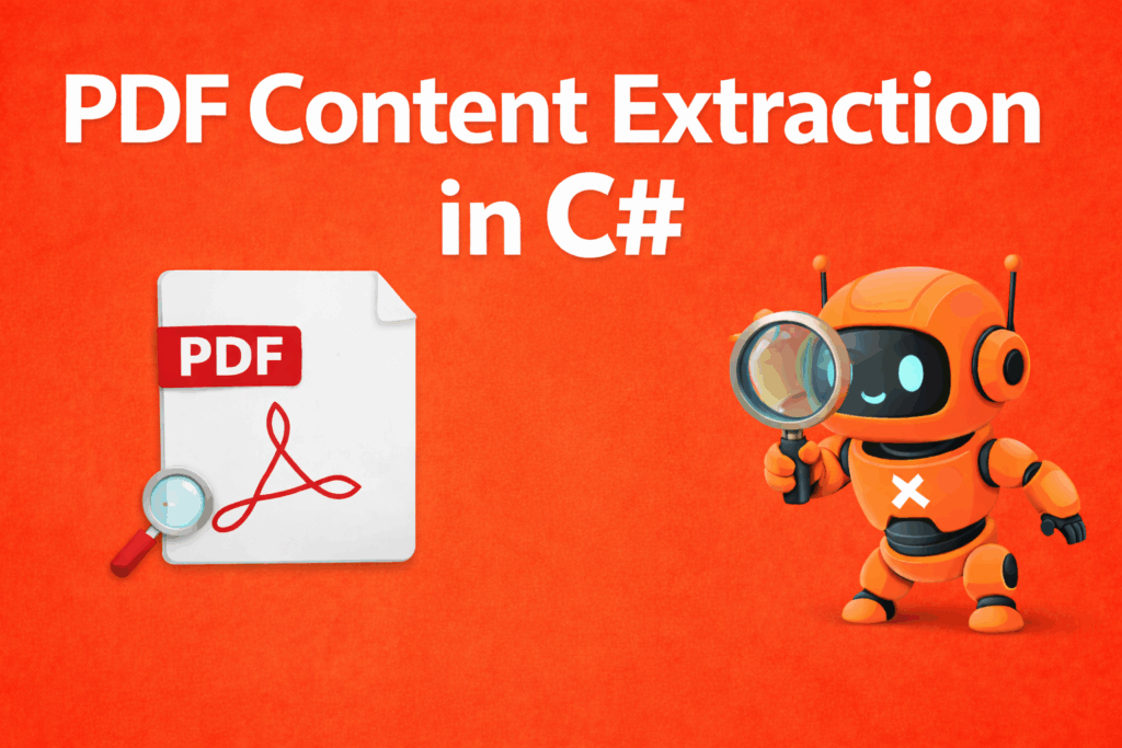 Extract PDF content in .NET C#